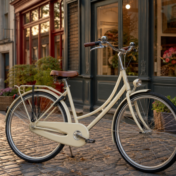 Step-Through City Bike with Chainguard and Bell